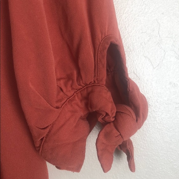 Coral Button-Down Dress - Picture 2 of 5